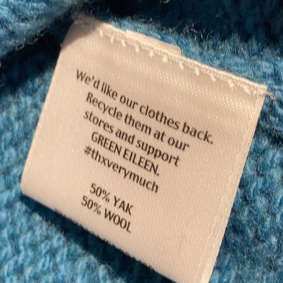 Eileen Fisher yak wool knit sweater size small - Picture 8 of 15